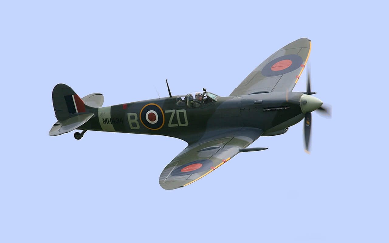 Spitfire in action