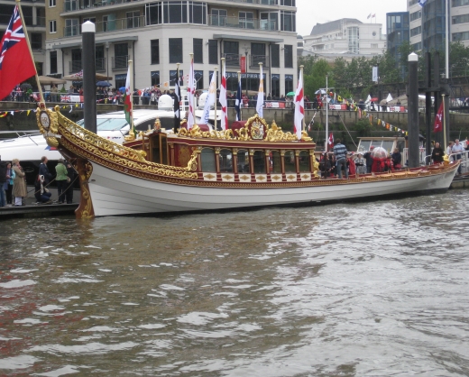 HM The Queen's vessel for the Jubilee pageant